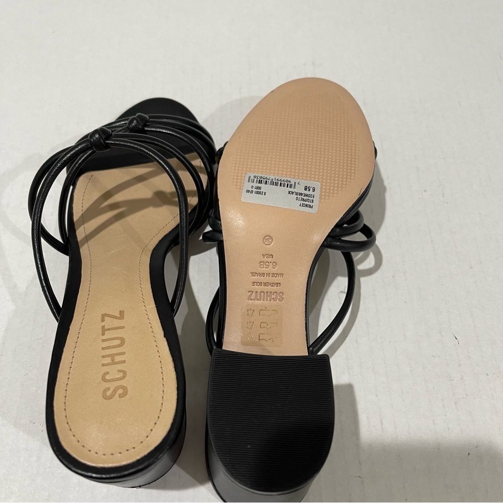 SCHUTZ Black Strappy Heels - Picture 7 of 9